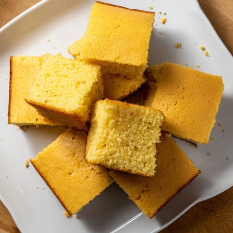 A cast-iron skillet of golden Cornbread, perfect alongside a hearty bowl of chili.