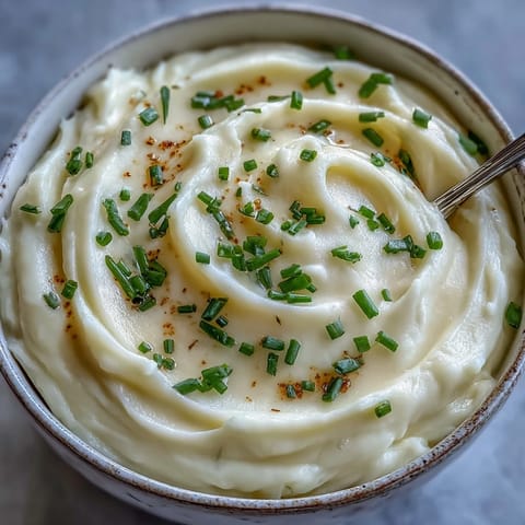 Velvety homemade Cream of Potato Soup ladleful topped with bacon crumbles, perfect for a cozy winter meal.