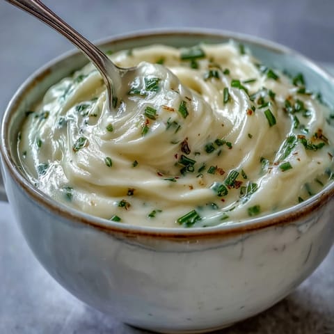 Creamy, hot Potato Leek Soup in a white bowl, garnished with fresh chives and a swirl of cream.