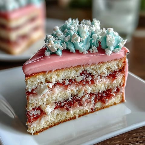 Spring Ombre Cake in Pastel Pink and Yellow: A stunning layered cake with soft gradient hues of pink and yellow, perfect for spring celebrations.