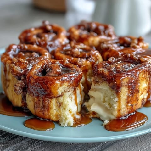 Cinnamon roll pancake casserole
