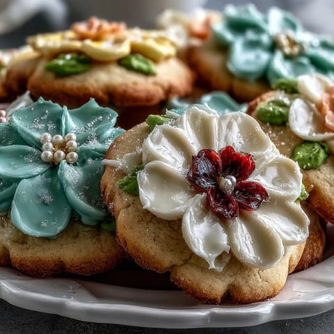 Spring Cookies Flower Shortbread