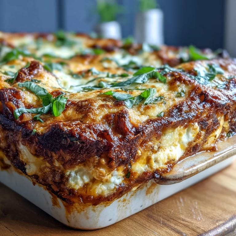 Fork-tender ziti noodles are layered with hearty tomato meat sauce and ricotta, ready for a comforting, make-ahead baked ziti freezer meal.