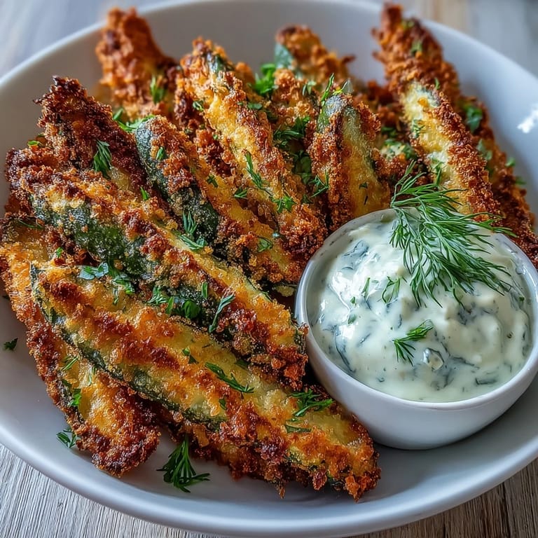 Deliciously crunchy pickle fries, air-fried and served with zesty homemade spicy mayo.